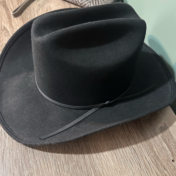Brahma Black Wool Cowboy Hat Size 7.5 - Picture 2 of 6